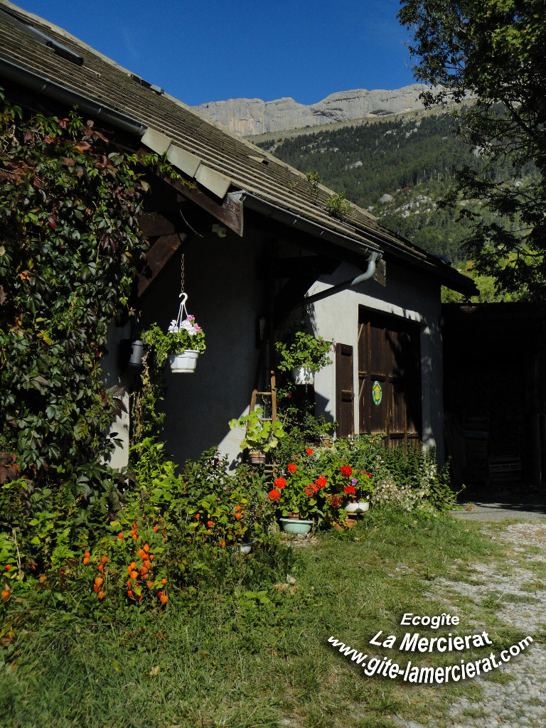 Arrivée au gîte La Mercierat