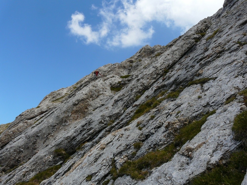 Section ludique dans de belles dalles à silex