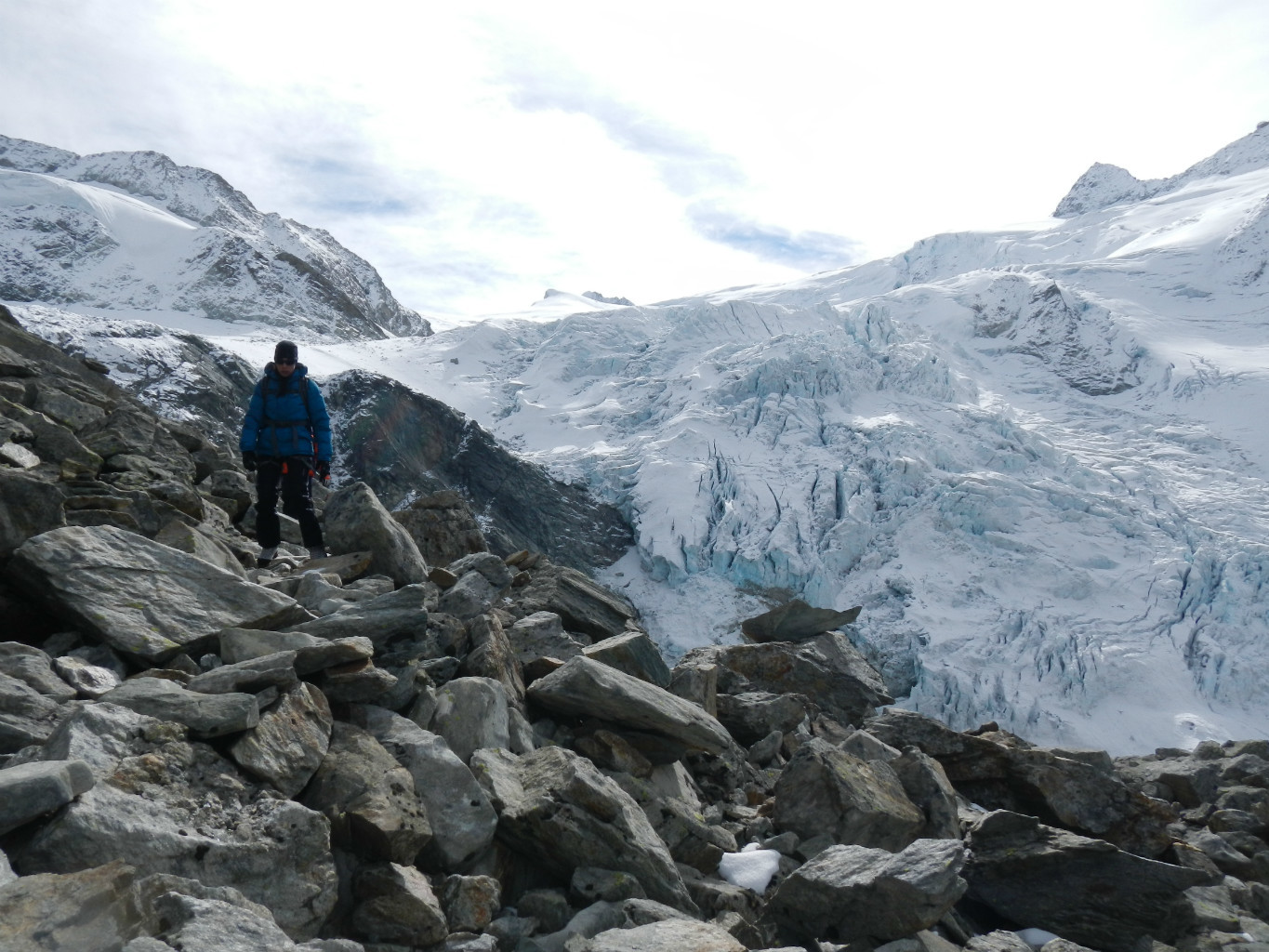 En descendant du Col du Pigne