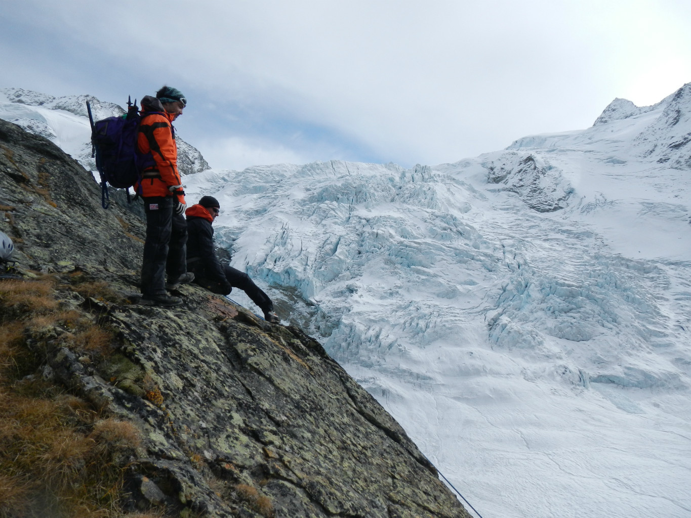 Glacier de Moiry en fond