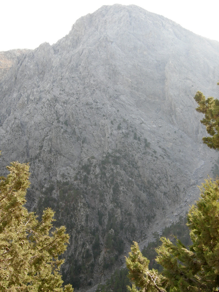 face nord du Gingilos, depuis Xyloskalo