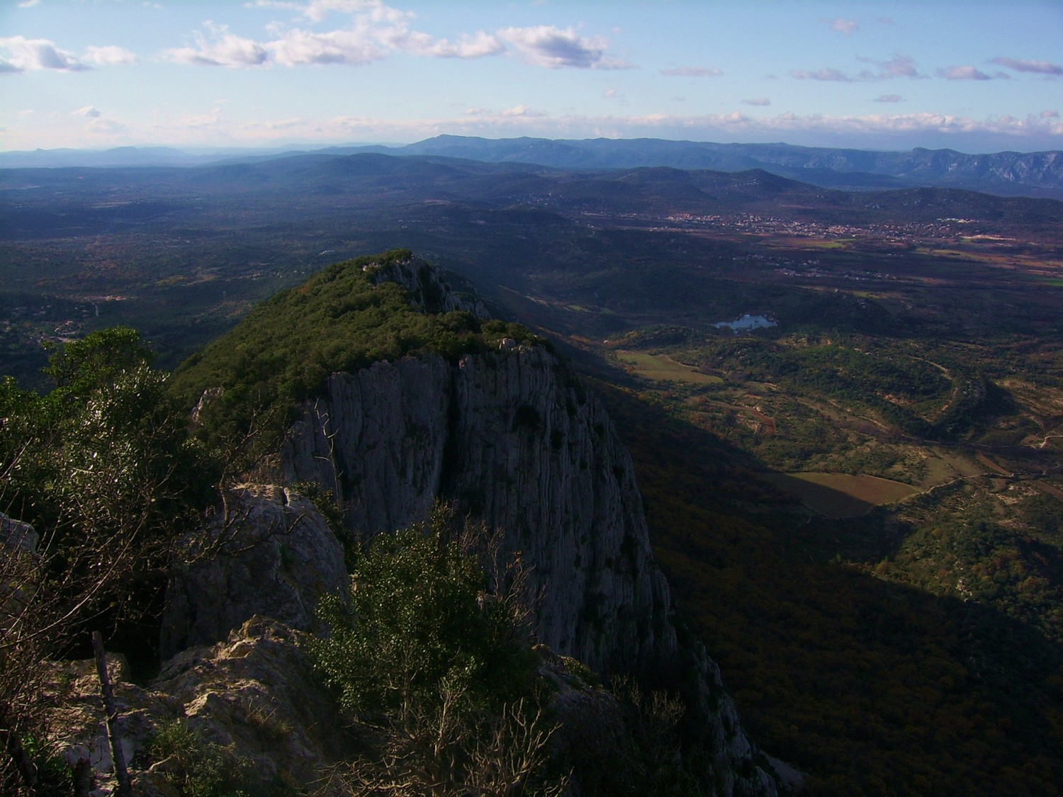 Au sommet, vue vers l'ouest