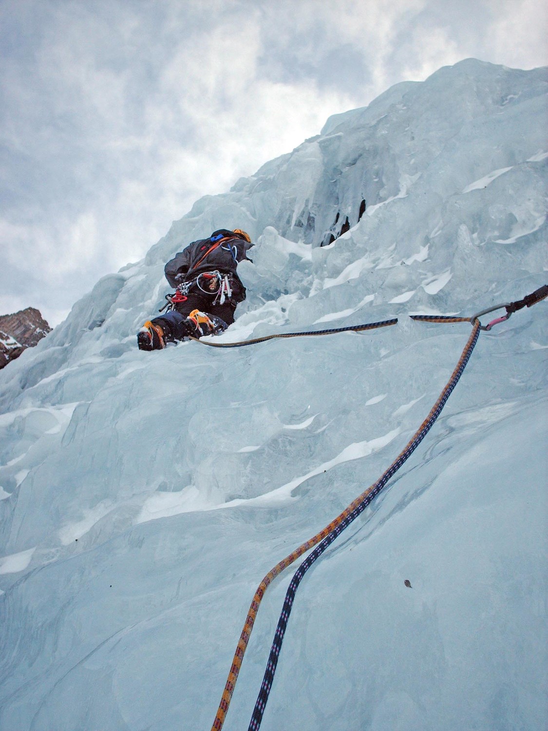Le milieu du second mur présente une glace bien tourmentée