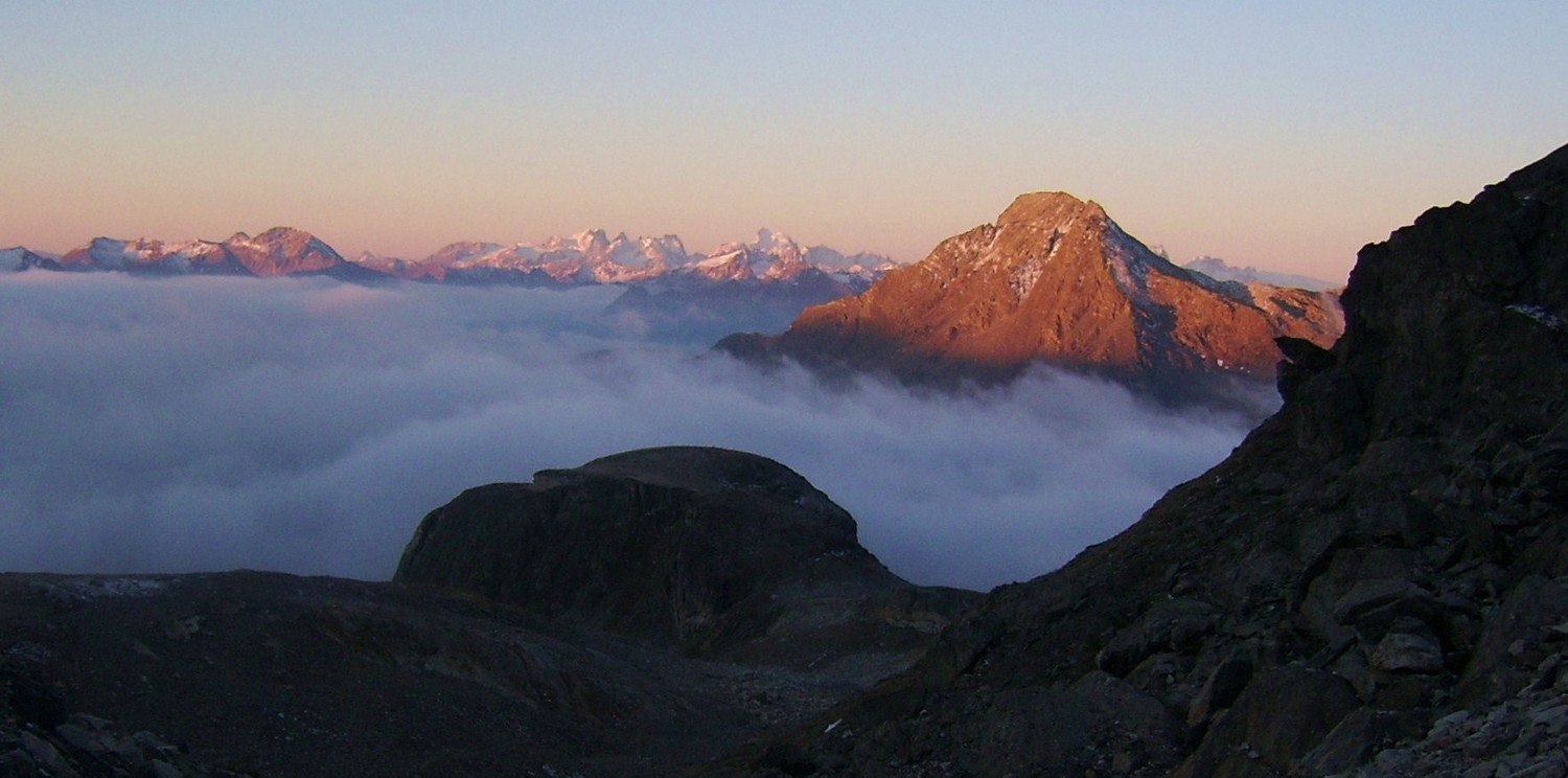 Lever de soleil sur le Râteau d'Aussois