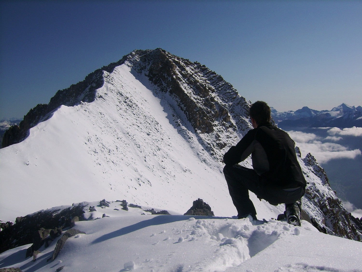 L'arête finale, entre Fournache et Parrachée