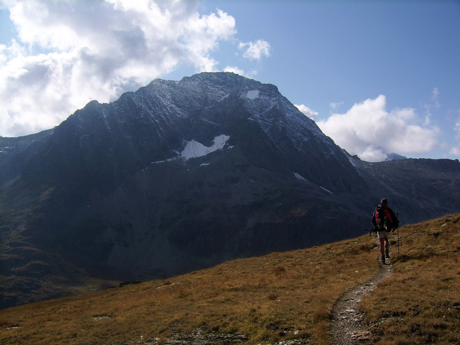 Descente face à la Pointe de l'Echelle