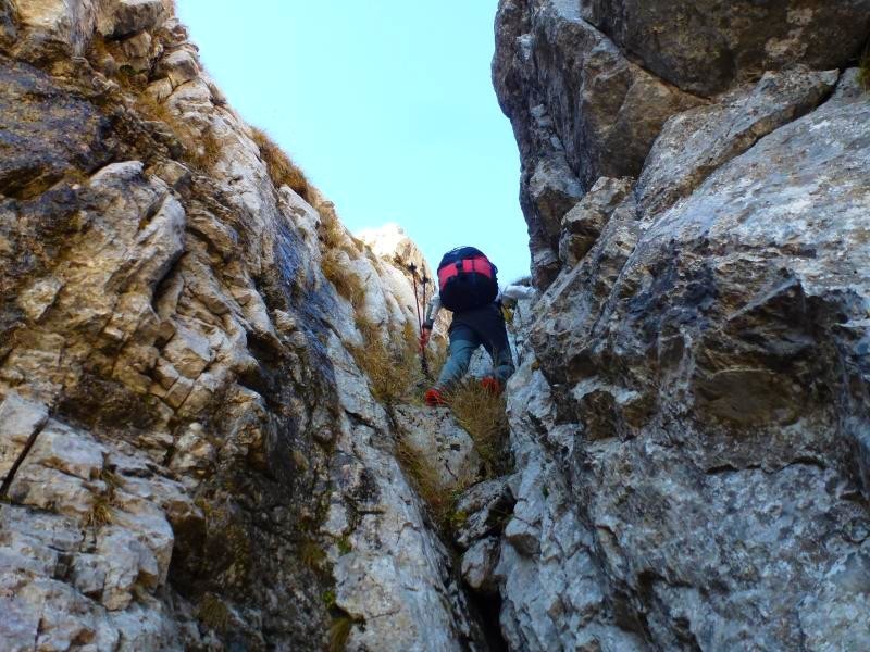 passage par la cheminée, heureusement sèche