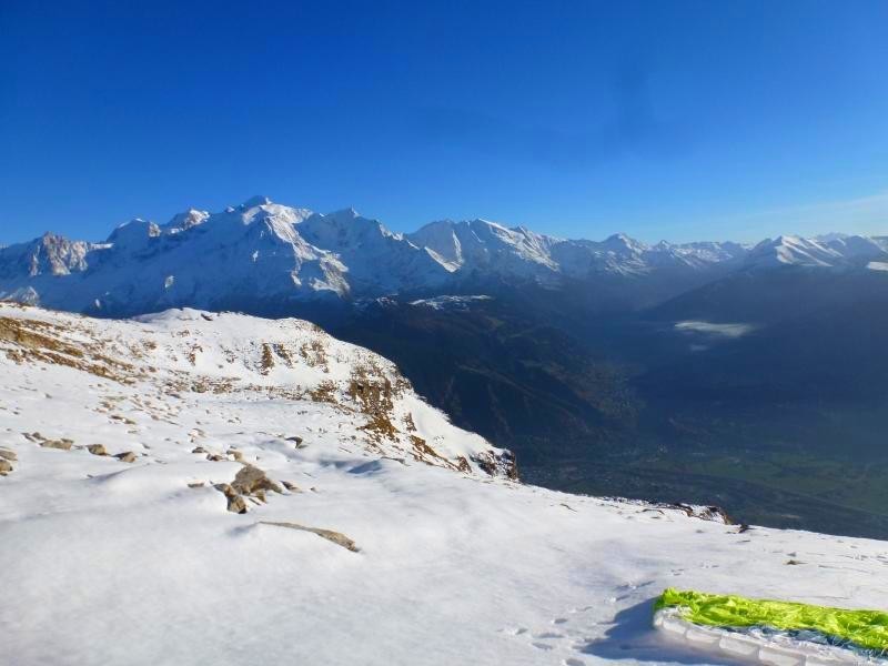 Pointe de Barmerousse et Mont-blanc