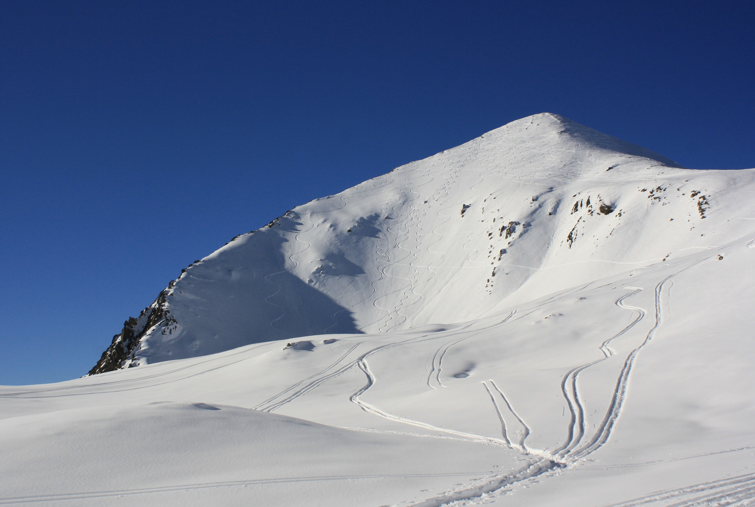 La pyramide sommitale du Pic Blanc du Galibier
