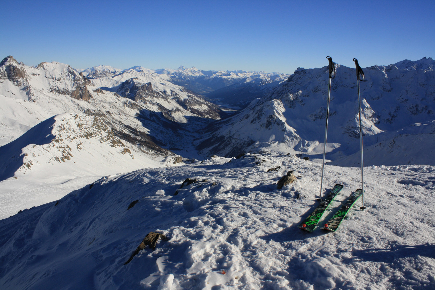 La Vallée de la Guisane vue du Pic Blanc du Galibier