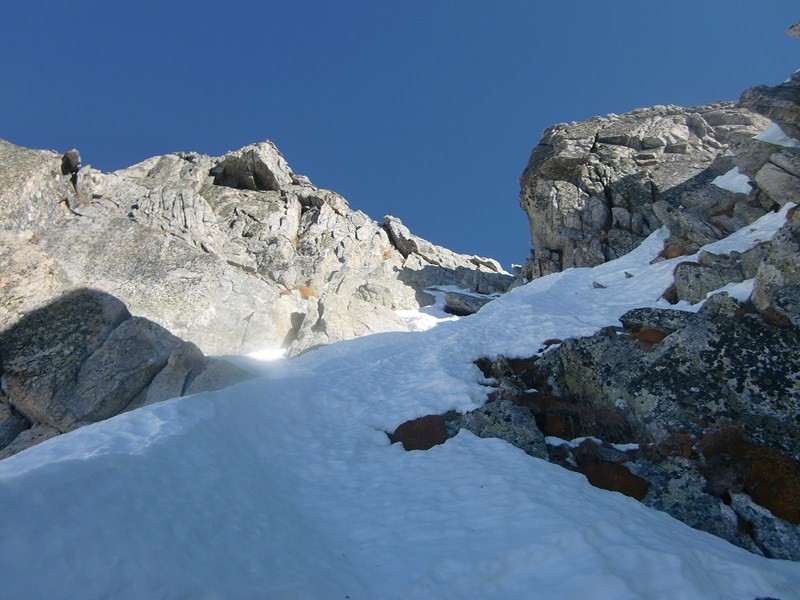 Dernière pente de neige