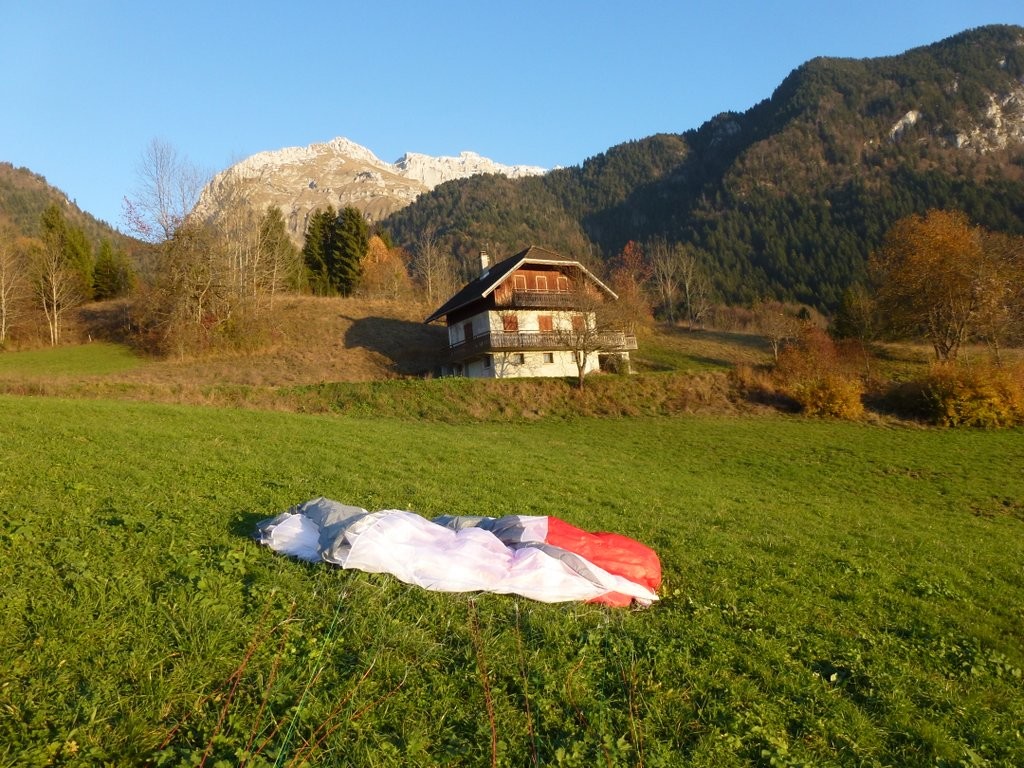 Atterro encore juste au soleil