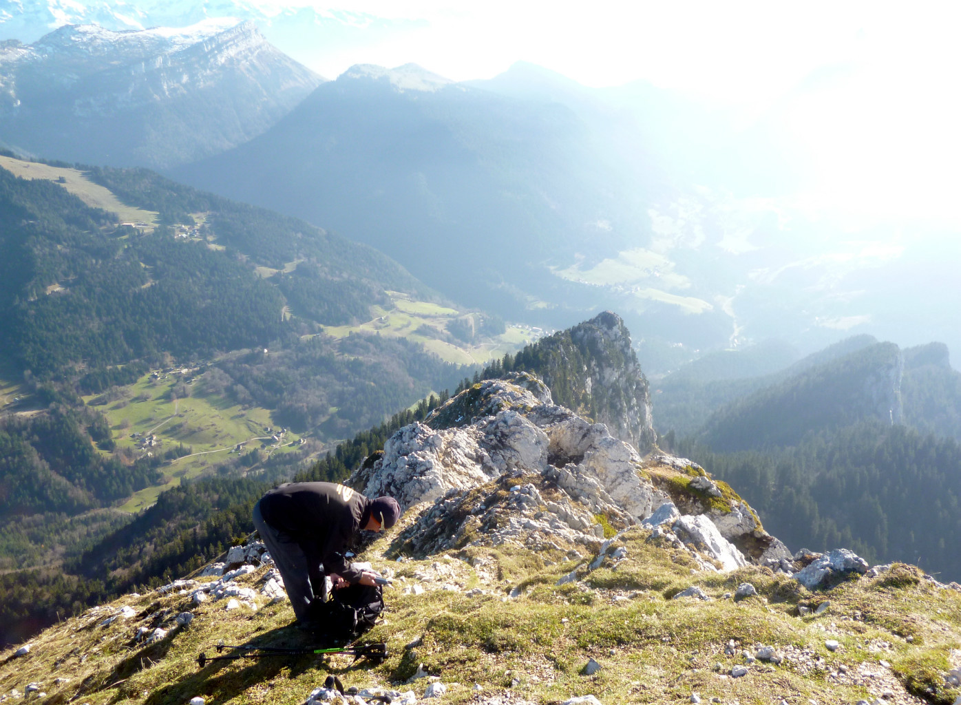 Grand Som: Arête S (Suiffière) depuis le sommet.