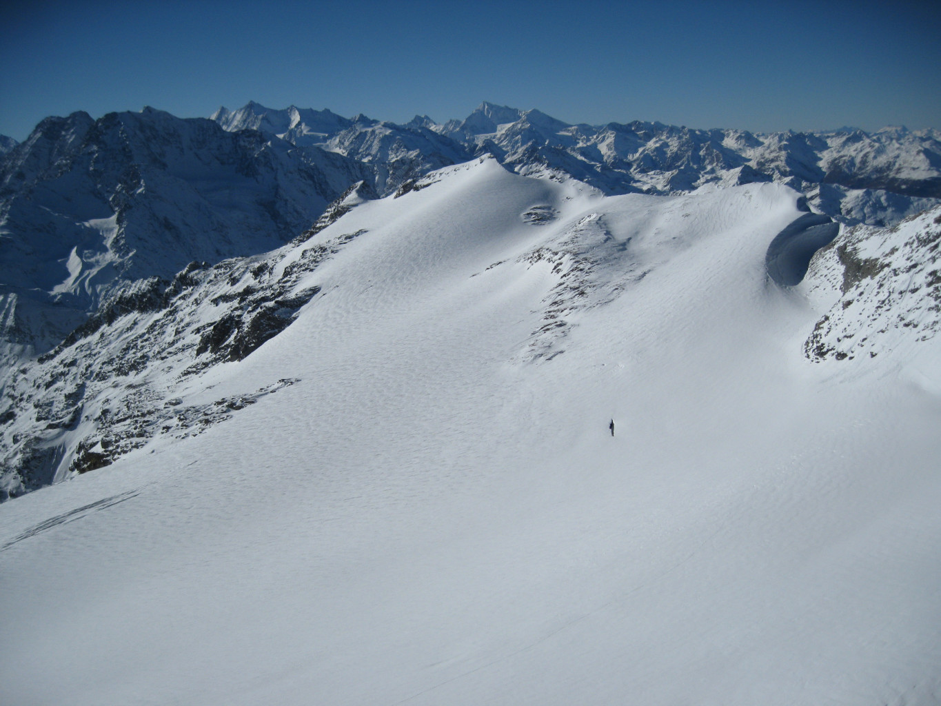 ghiacciaio e Breithorn
