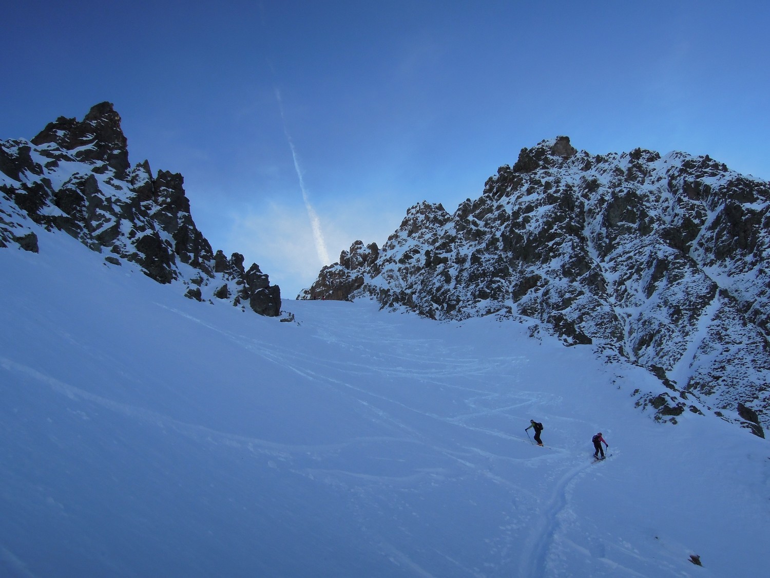 Arrivée au col des Clochettes