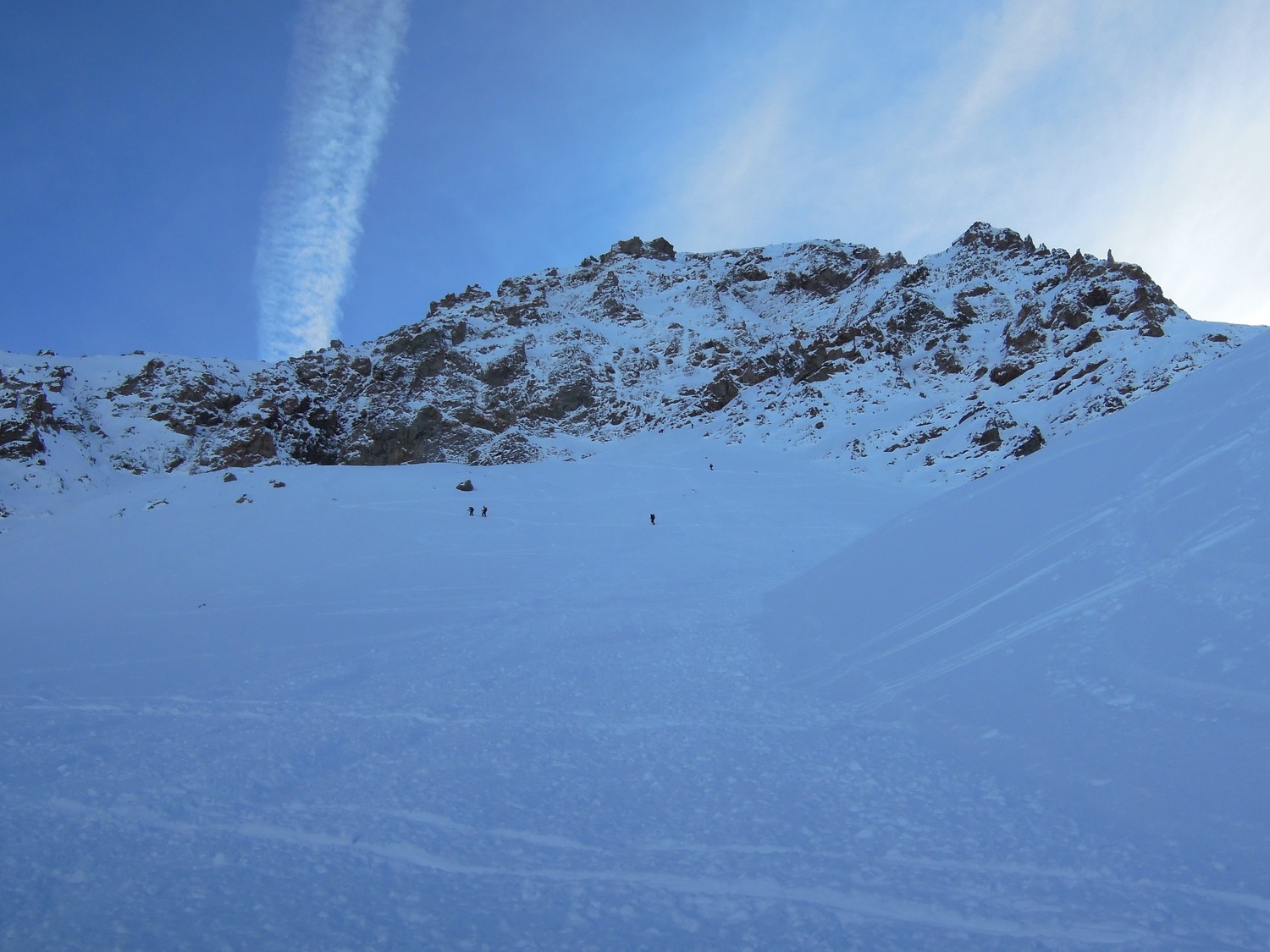 Dernière descente (sous le pic E)