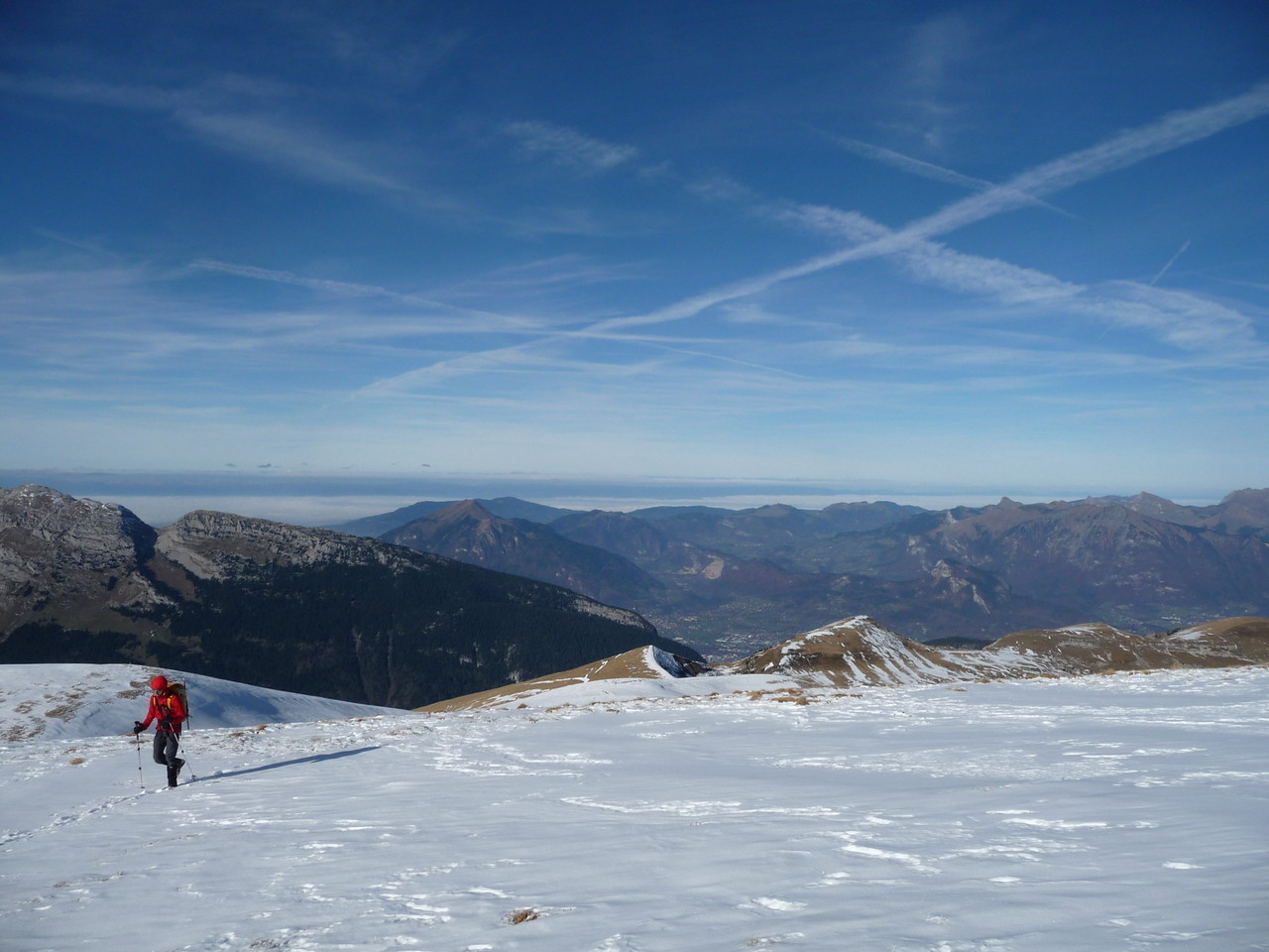 sur les crêtes