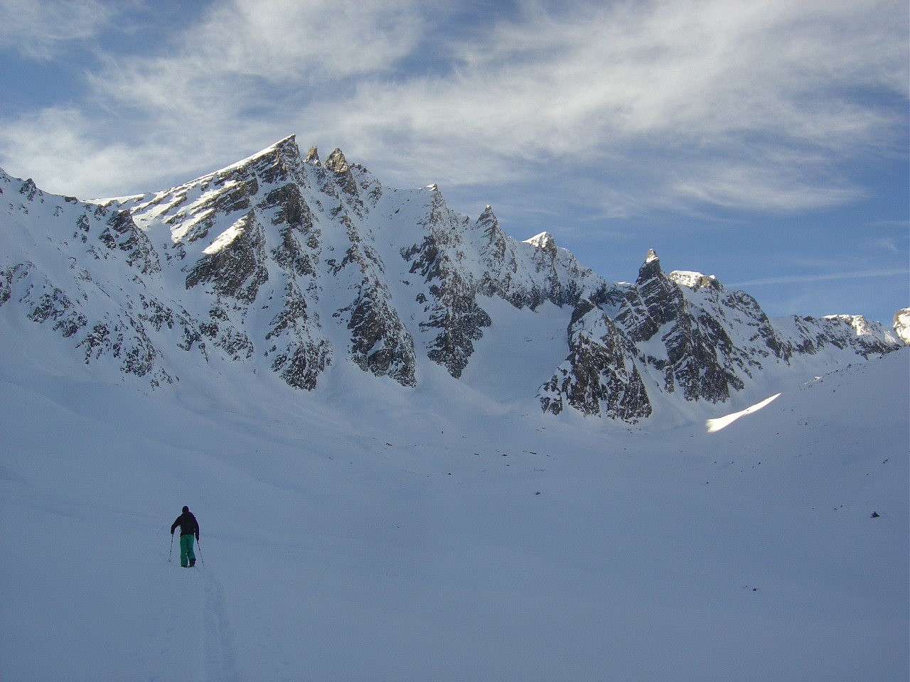 Les couloirs NE du Golliat