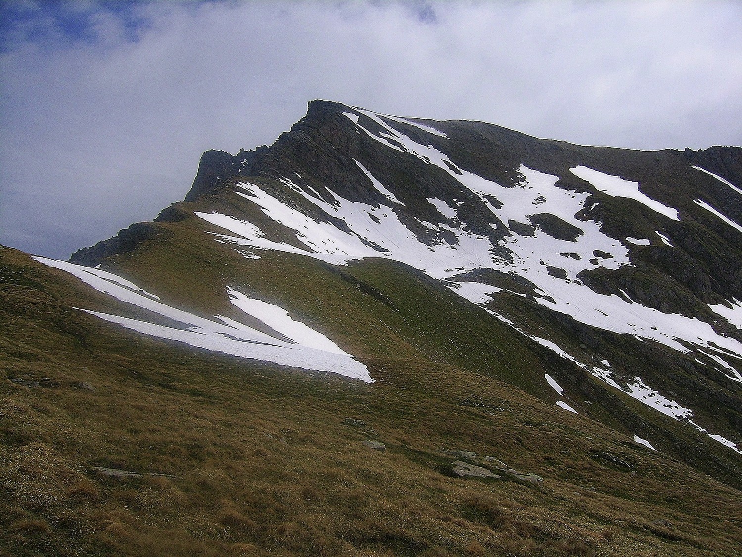 La pente finale, depuis le col du Cheval Noir