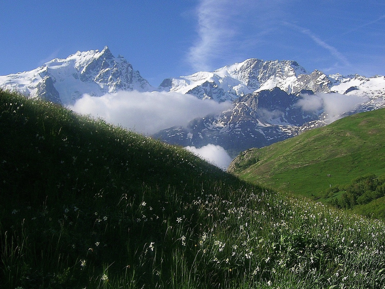 Les faces nord de la Meije et du Râteau