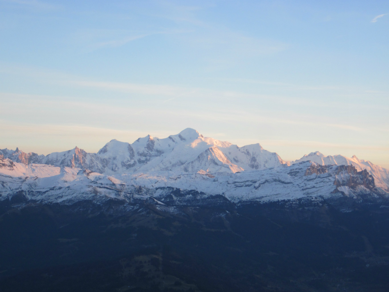 Le Mont-Blanc change de couleur