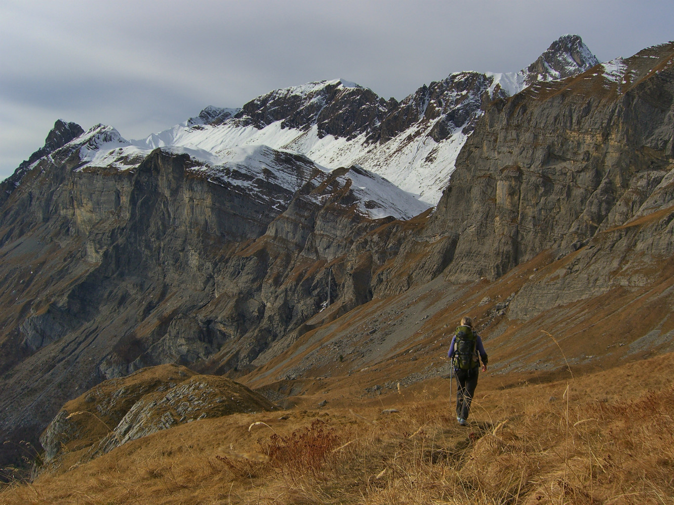 Col de Portette - légère descente vers la cascade des Fours