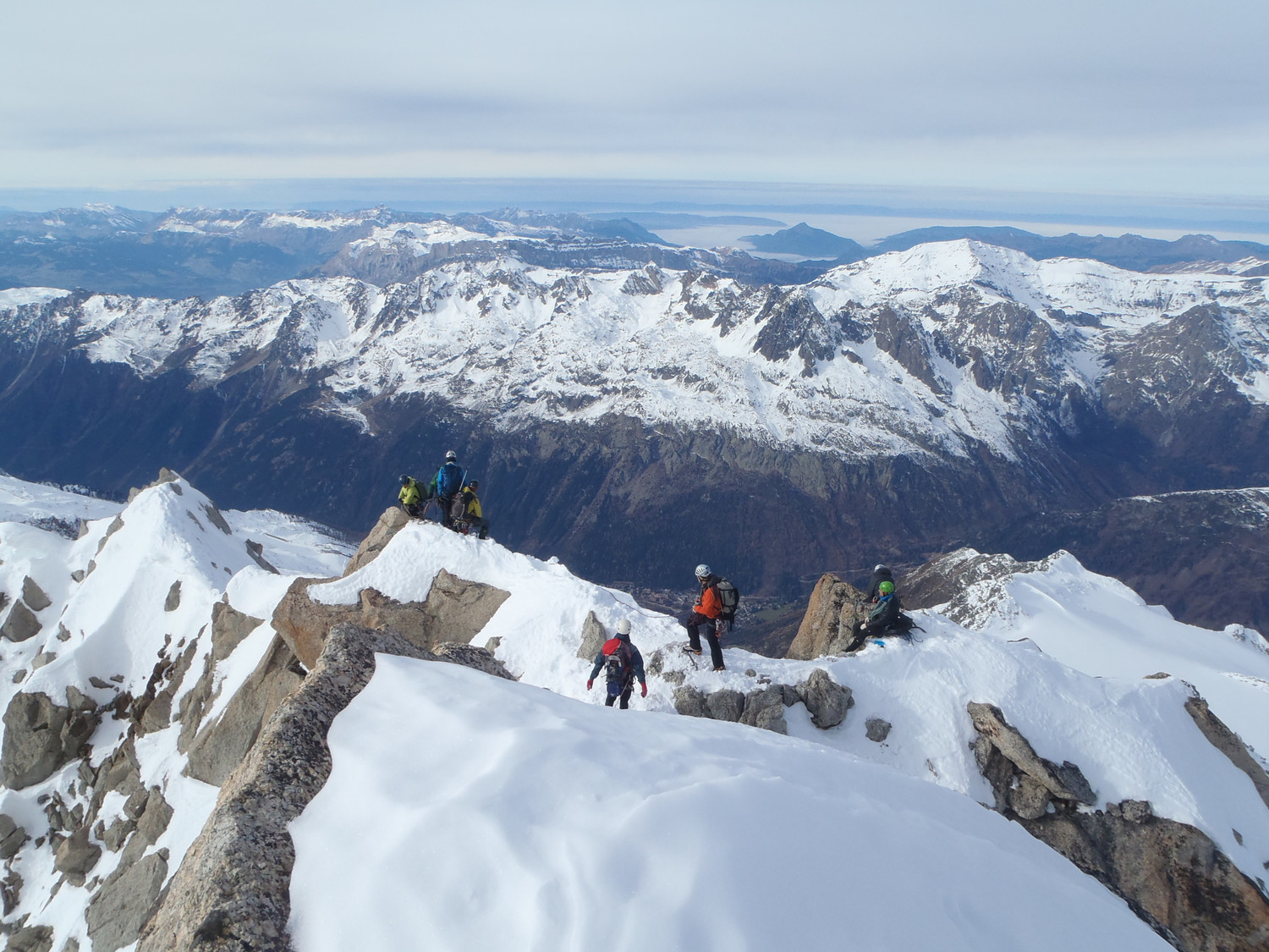 vue du sommet chardonnet