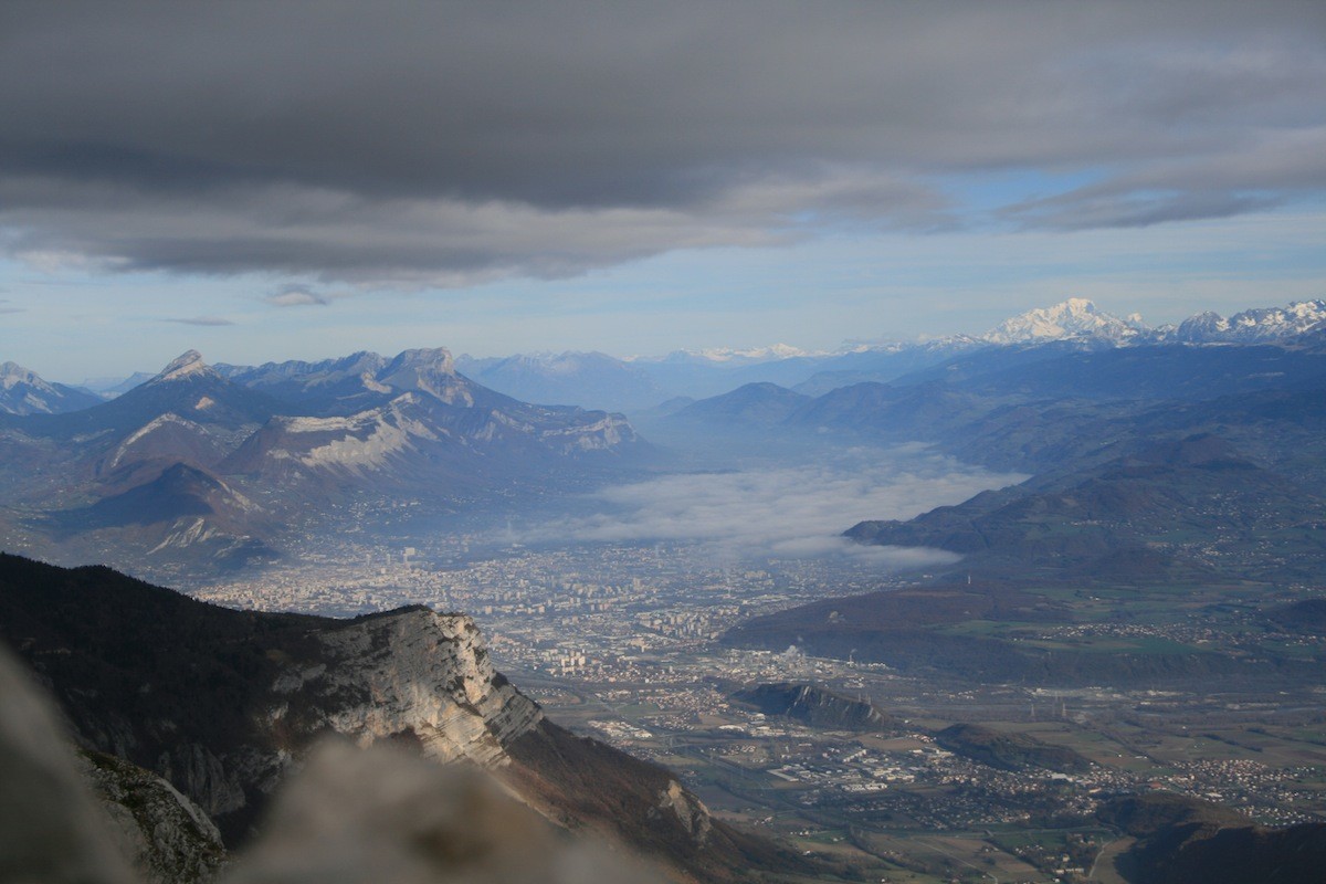 Grenoble depuis le Gerbier