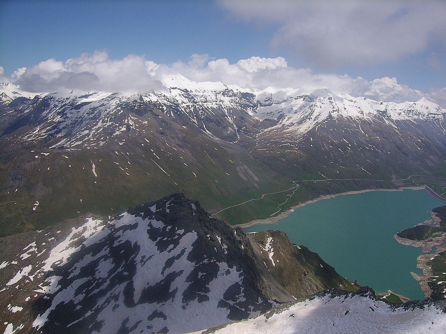 Pointe de Ronce et lac du Mont Cenis