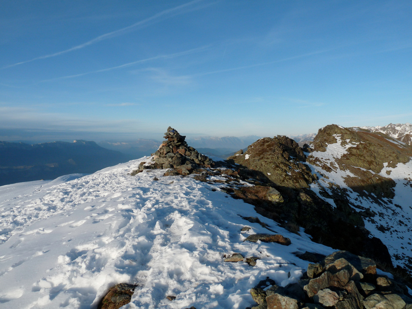 En regardant vers le Nord.