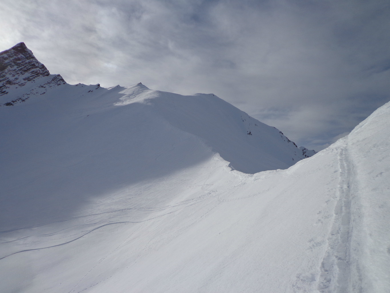 Col de Ban Darrey et les 1er nuages, quand j'ai dis que je suis parti 1h trop tard