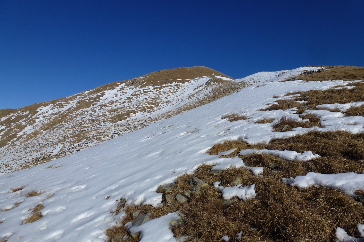 l'unica neve sul versante SW