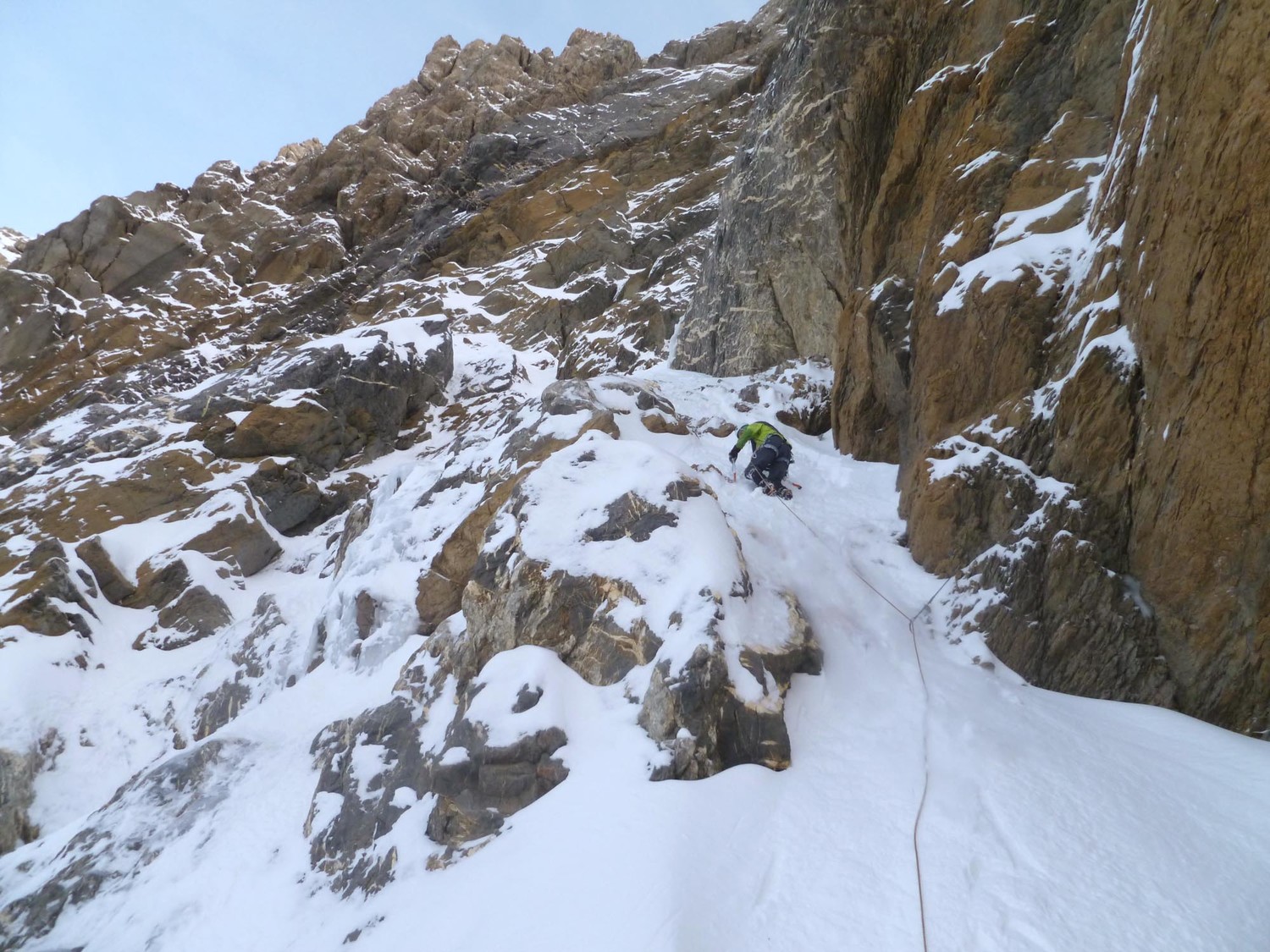 A la descente, on a fait un grand détour pour éviter des plaques