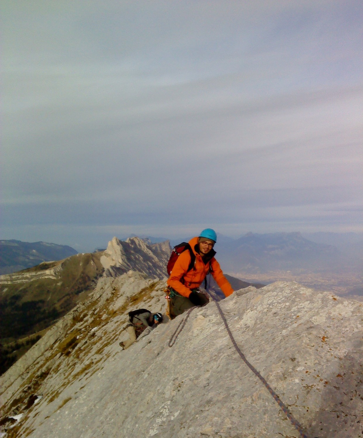 Antoine au sommet du Gerbier (2109 m)