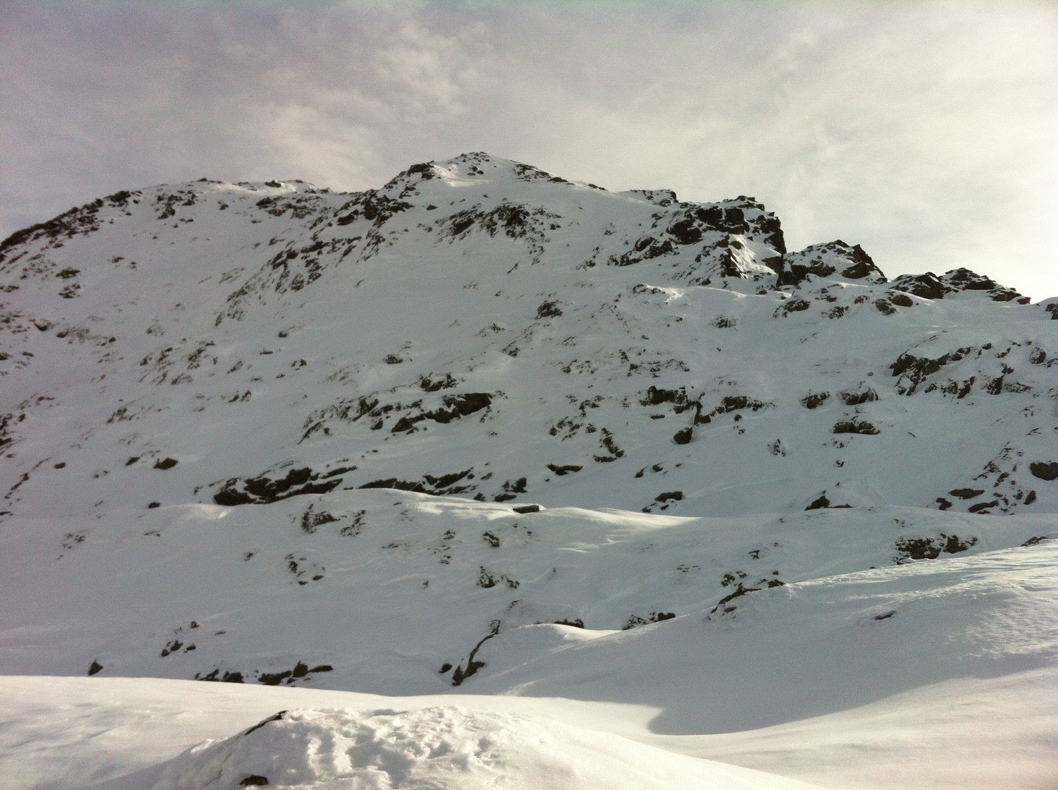 Arête NW, Petit Mont Mort, version mois de novembre