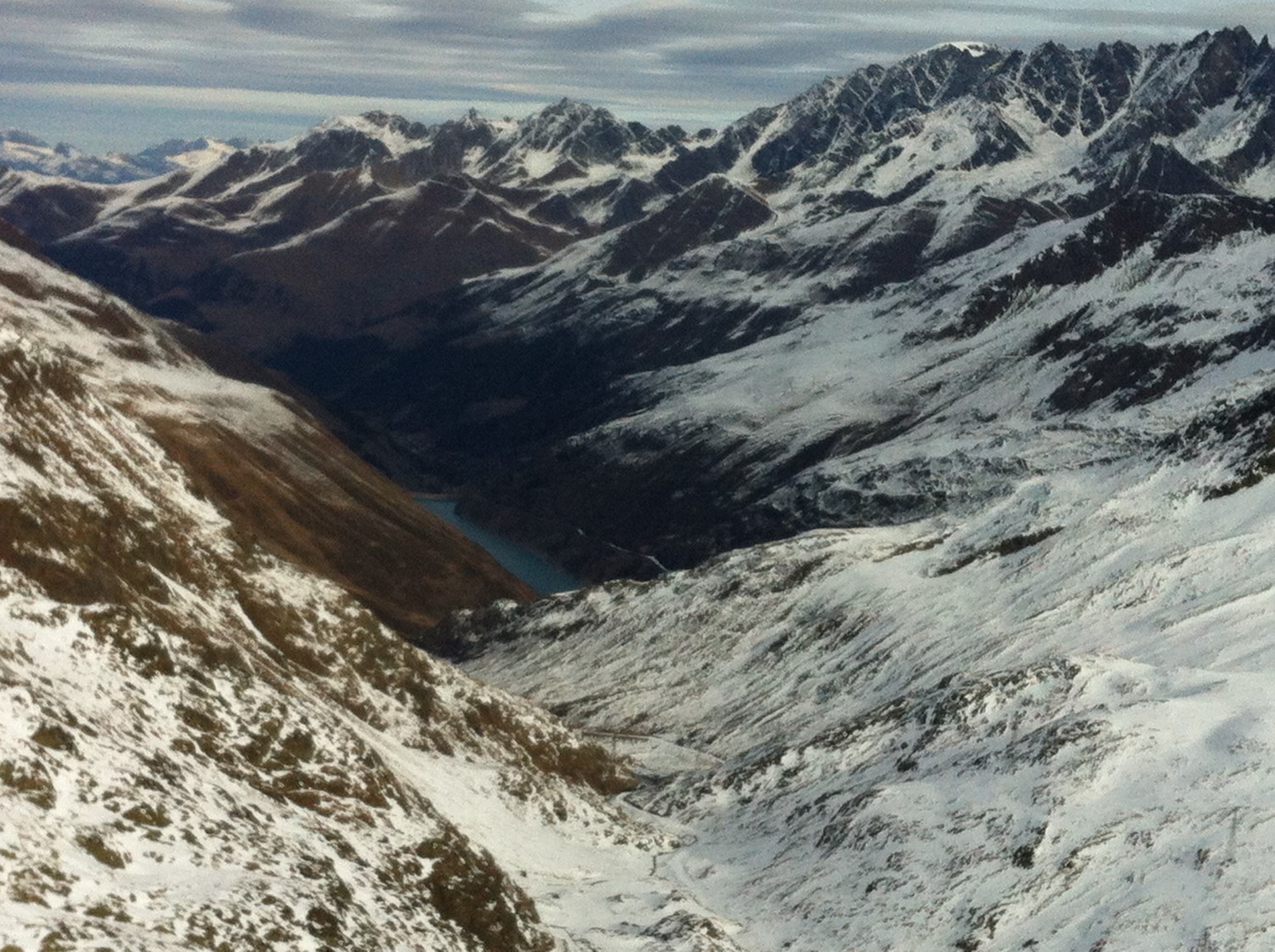 Du sommet, vue sur le lac de Toule!