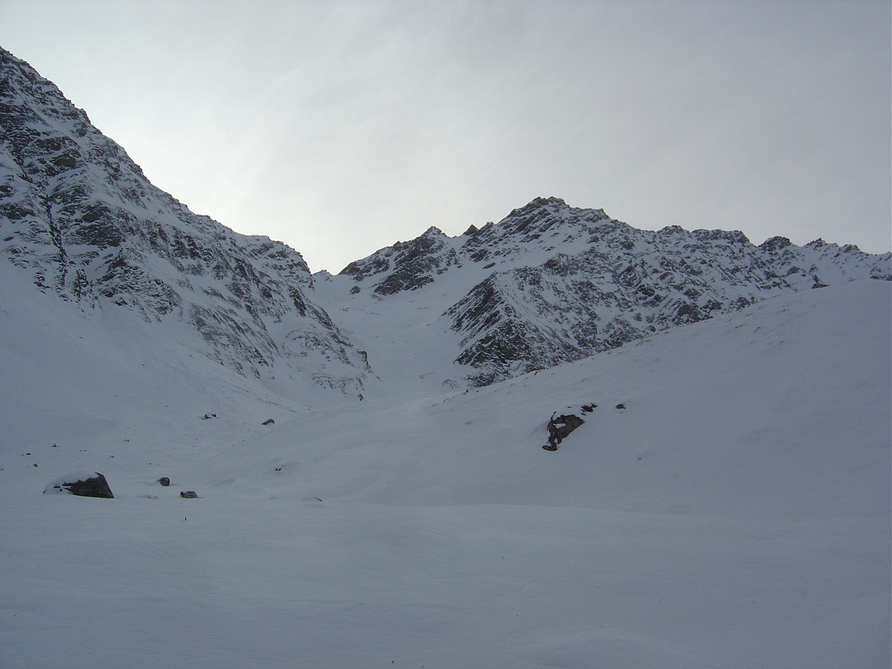Le col du Fourchon à gauche