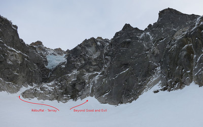 Face N de l'Aiguille des Pélerins