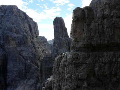 Via Ferrata del Bochette Centrali - faceau Campanile Basso