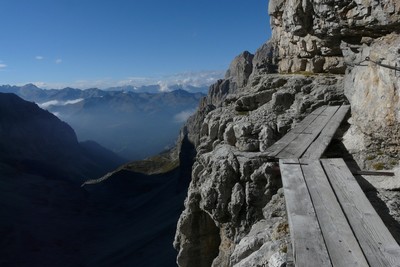 Via Ferrata del Bochette Centrali - passerelles