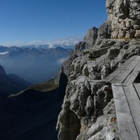 Via Ferrata del Bochette Centrali - passerelles