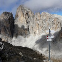 Au Passo delle Lede, face au Pala di San Martino