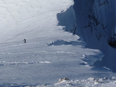 Climbing the Dent du Châtelet NW face Climbing the Dent du Châtelet NW face