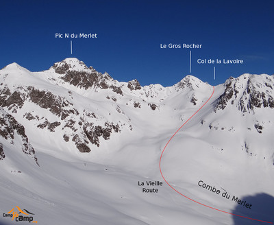 Col de la Lavoire - versant SW Col de la Lavoire - versant SW