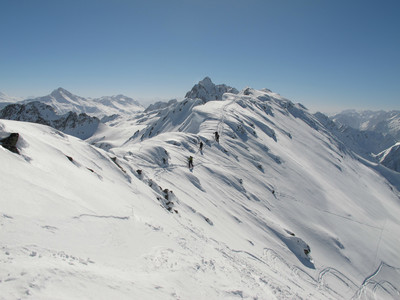 Traversée de l'arête à skis Traversée de l'arête à skis