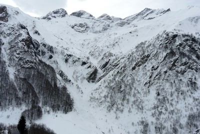 Vallon de la Lavine depuis le Rif du Sap Vallon de la Lavine depuis le Rif du Sap