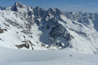 Descente face aux Bans, Aupillous, Jocelme...