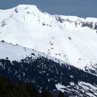 Face S Barlonguère depuis le Pla de Béret