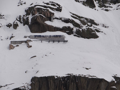 Refuge de Leschaux fin d'hiver