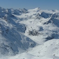 Entre Grande Ciamarella et albaron, Glacier des Evettes
